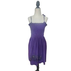 Purple Hawaiian 90s Vintage Dress
